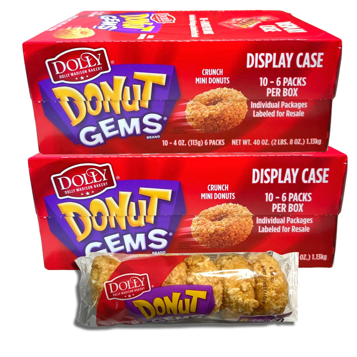 12 Packs (72 Donuts) Mini Donuts Variety Pack I56224