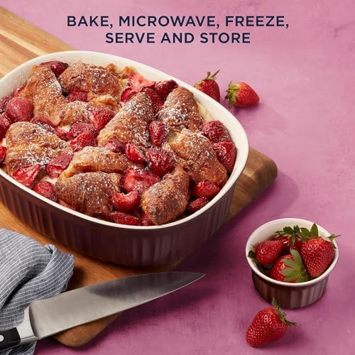 10-Piece Ceramic Bakeware Set with Lids C6512