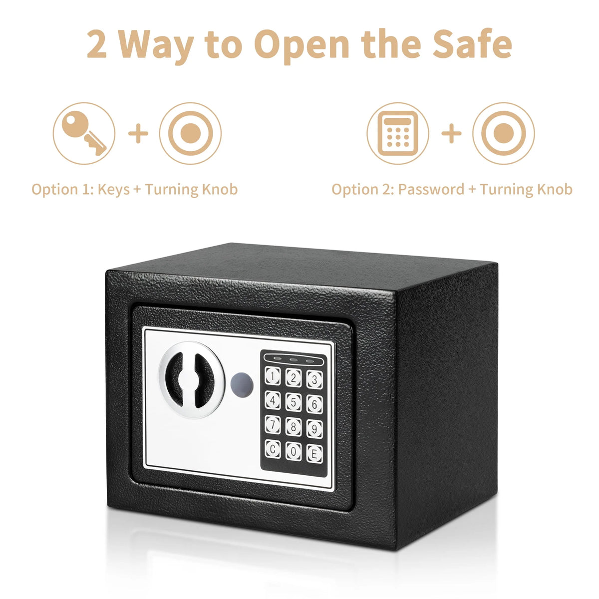 0.2 Cubic Feet Electronic Digital Steel Safe Box Z672