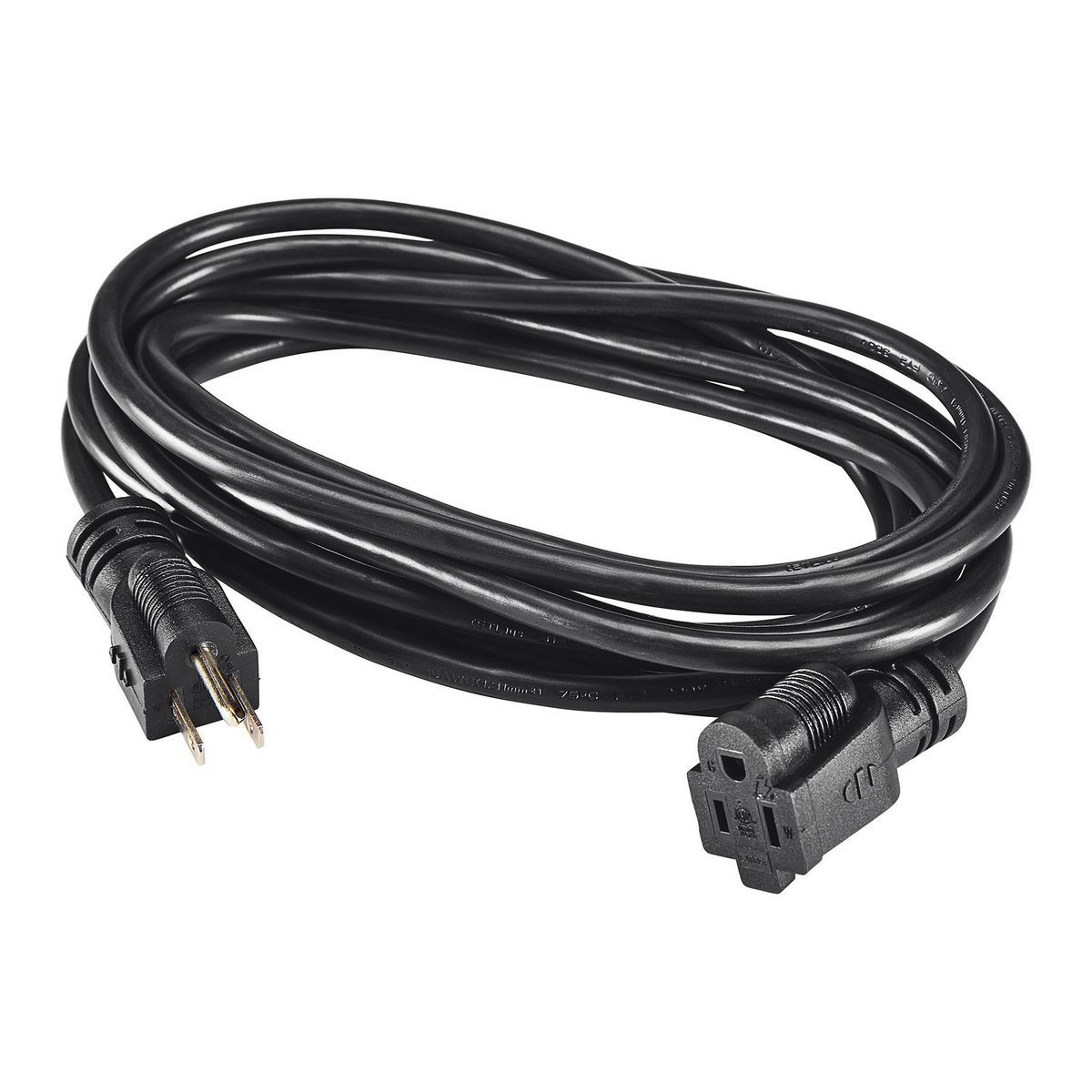 15 ft. 16/3 Gauge Indoor/Outdoor Extension Cord, Black S482486