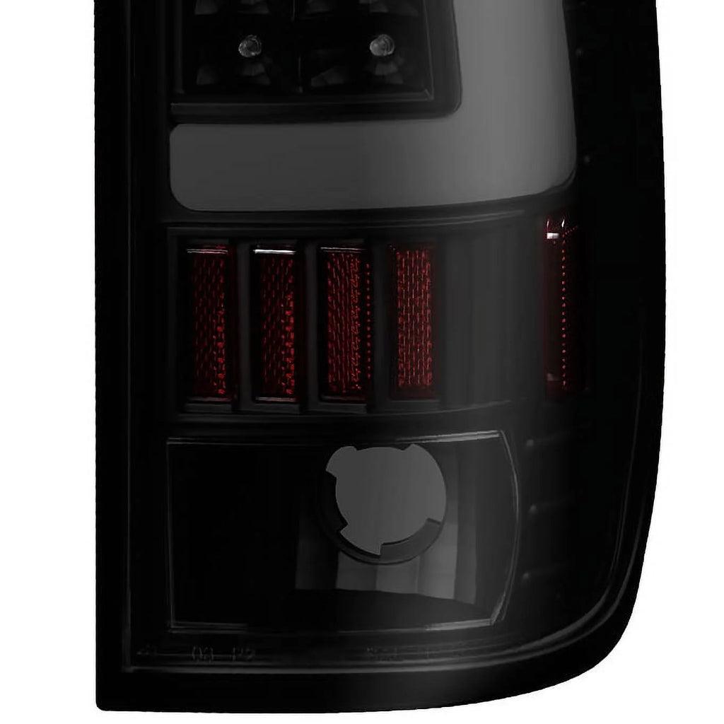 Black Smoked LED Tube Tail Lights Pair Left and Right D89869