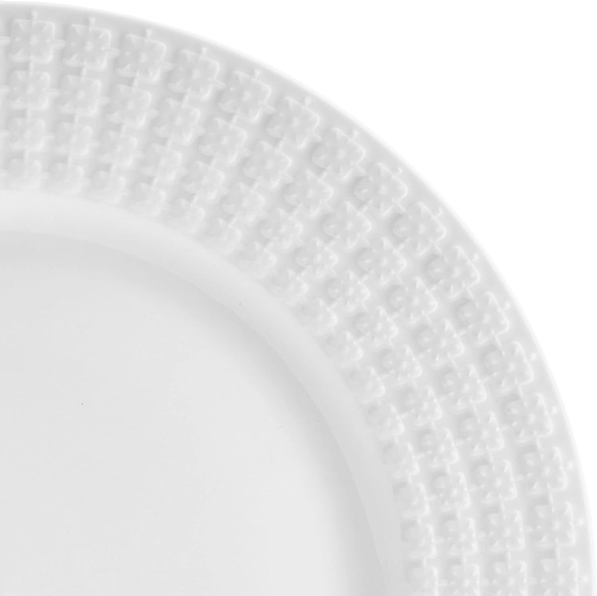 12 Piece White Dinnerware Set U41220