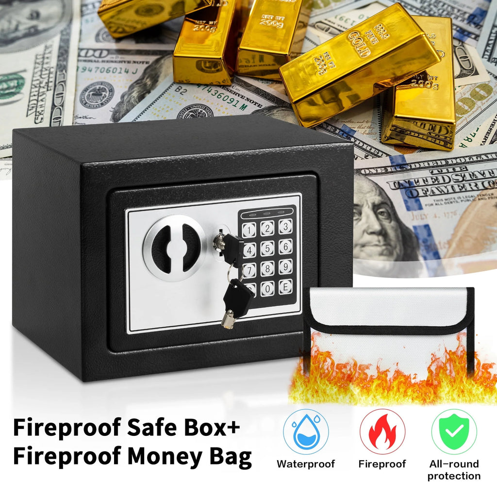 0.2 Cubic Feet Electronic Digital Steel Safe Box Z672
