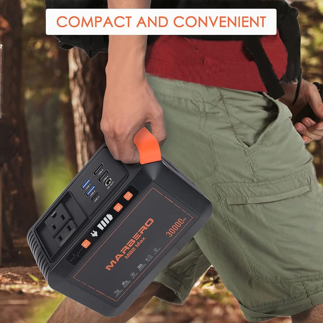 111Wh Portable Power Station 30000mAh Solar Generator N13050