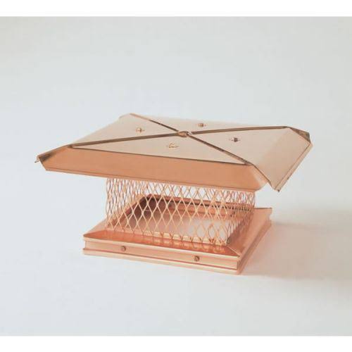 Copper Single-Flue Chimney Cap 3/4x22 Mesh V7488