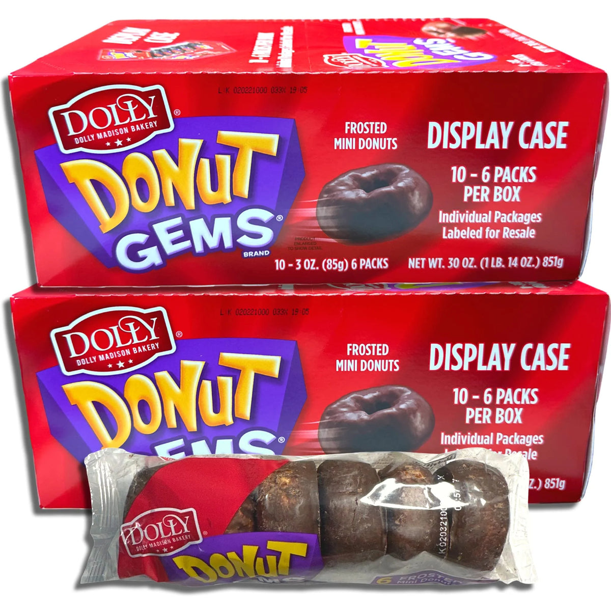 12 Packs (72 Donuts) Mini Donuts Variety Pack I56224