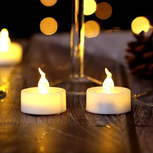 100 Battery Operated LED Warm White Tea Light Candle D964412