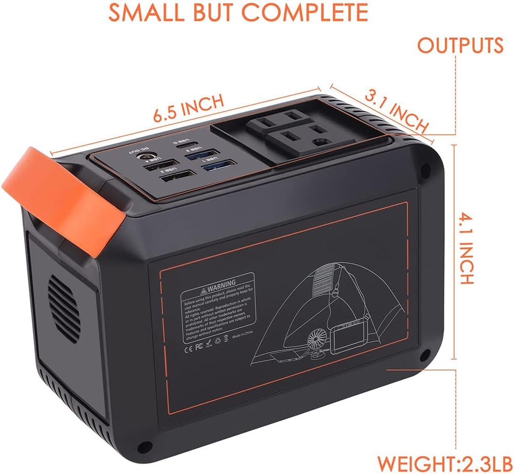 111Wh Portable Power Station 30000mAh Solar Generator N13050