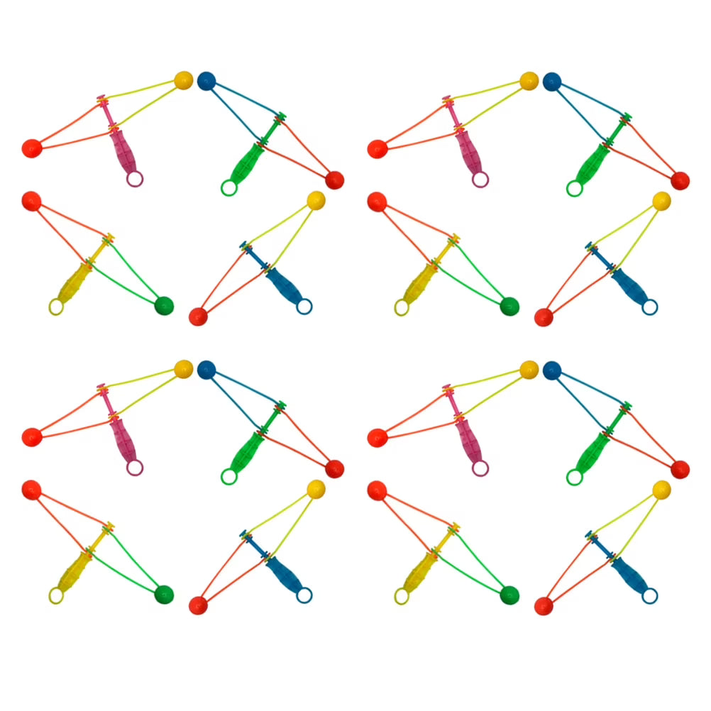 30 Pcs Plastic Hand Cranked Bumper Ball Toy F728