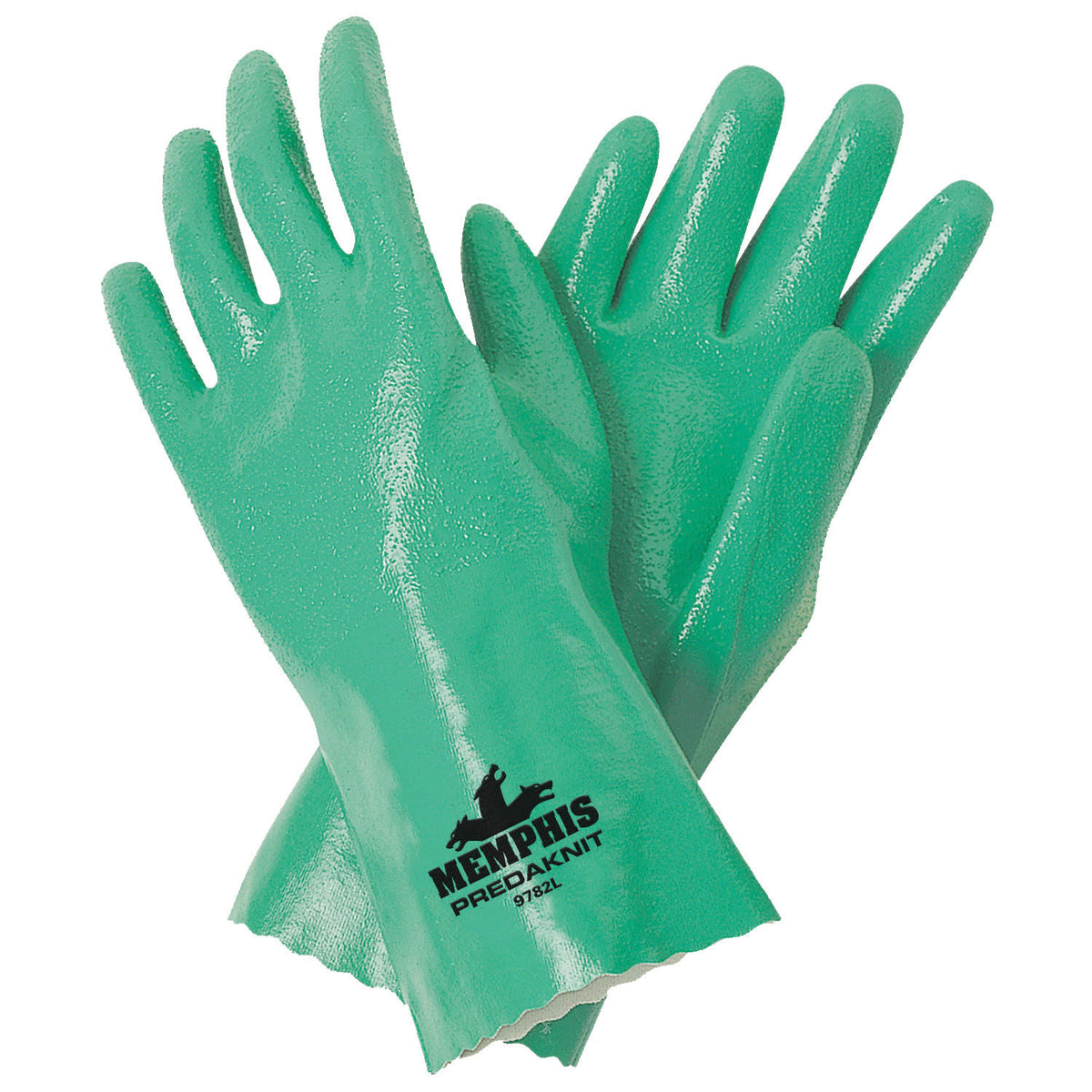 12 Pk Green Chemical Resistant Gloves N446018