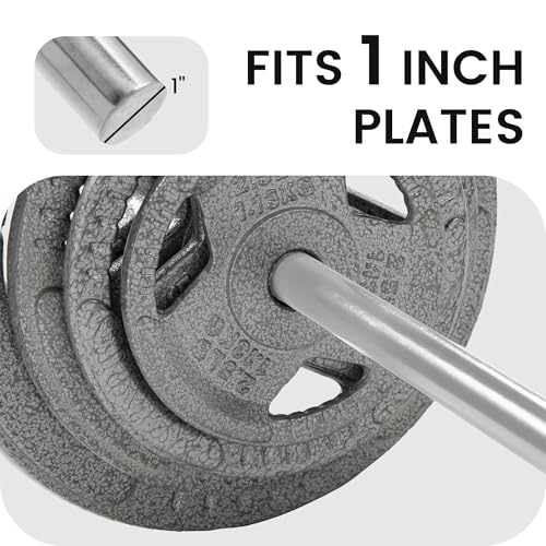 1 Inch Barbell Bar 300 Pound Capacity Y27228