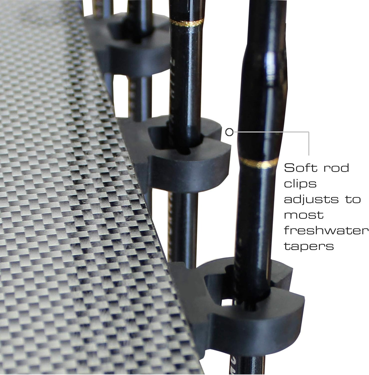 12 Fishing Rod Tackle Cart, Black, Pack of 2 L7216