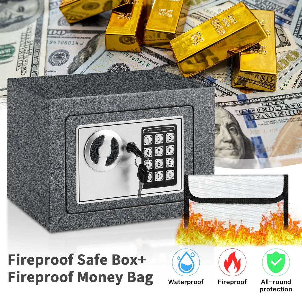 0.2 Cubic Feet Electronic Digital Steel Safe Box Z672