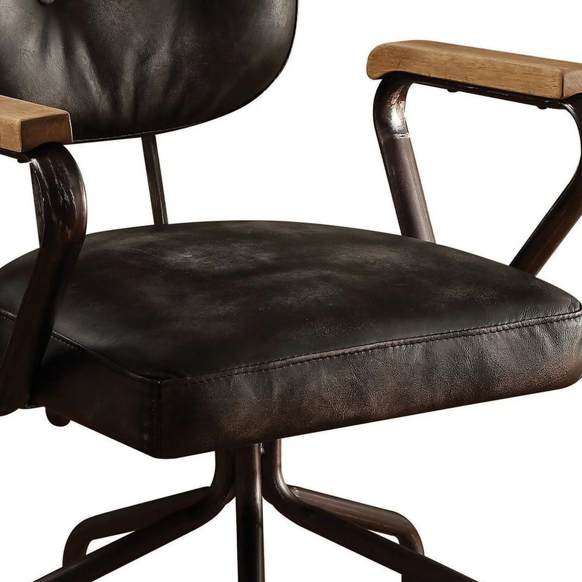 Black Metal & Leather Executive Office Chair C629764