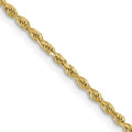 10 Karat Yellow Gold 1.5mm Rope Chain L31506